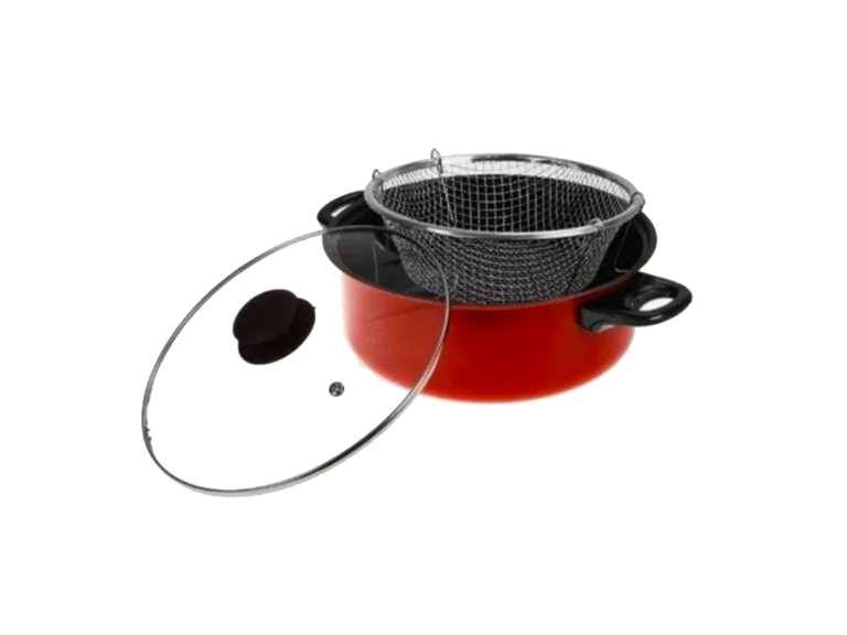 Olla Freidora Antiadherente Cocina con 3 Piezas Importclick