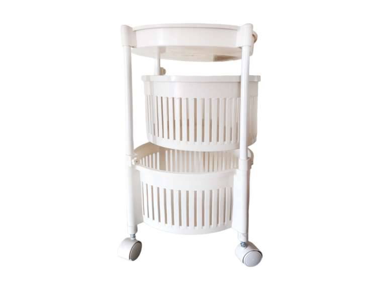 Estante Organizador Redondo Con Canastas Giratorias 3 Niveles Importclick