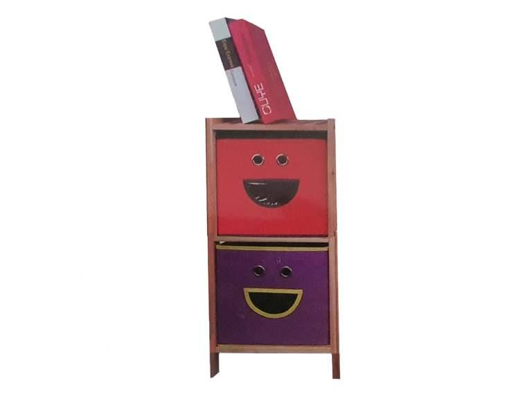 Estante Organizador Multicolor Madera Cafe Claro 31x28x70 cm Importclick