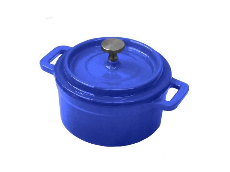 Mini cacerola de Hierro 13x10x4.6 cm Azul