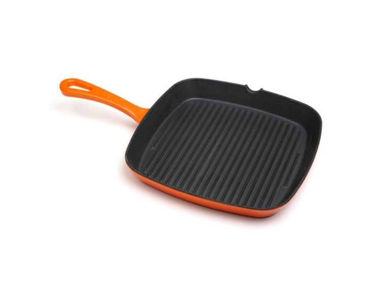 Sartén Hierro rectangular Naranja 36x23.5x3 cm