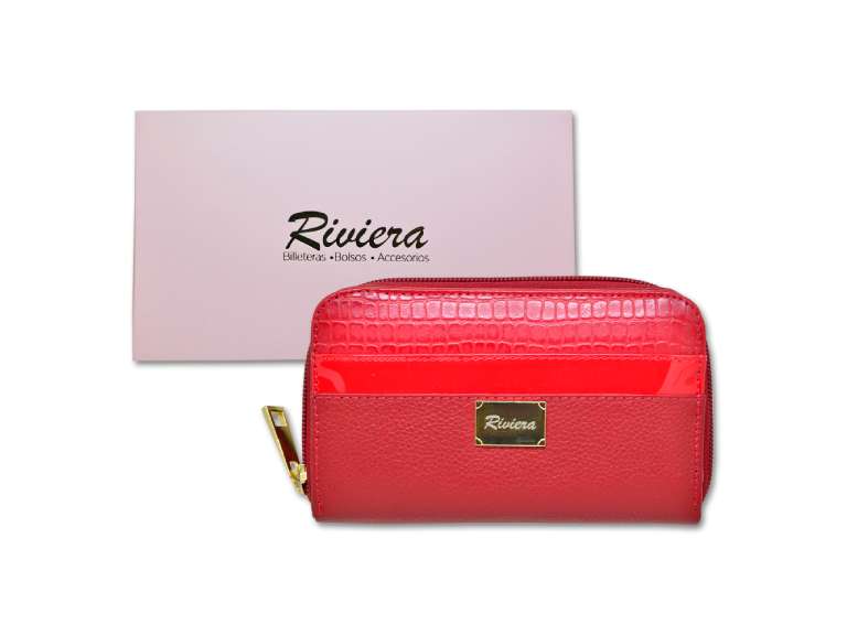 Billetera de cuero para mujer