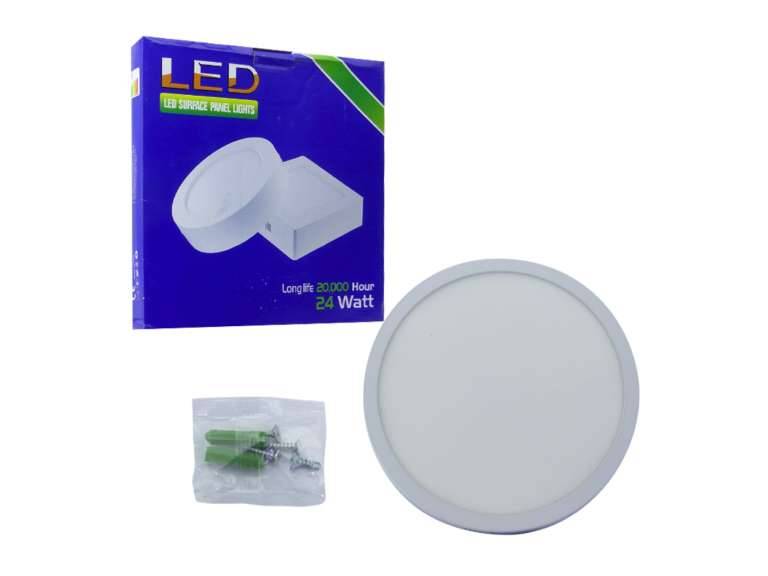 Foco LED Panel Sobrepuesto 24 watts Luz calida Importclick