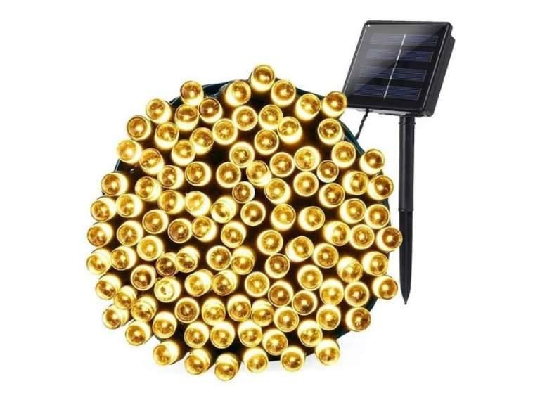 Luz solar solar 100 led blancas