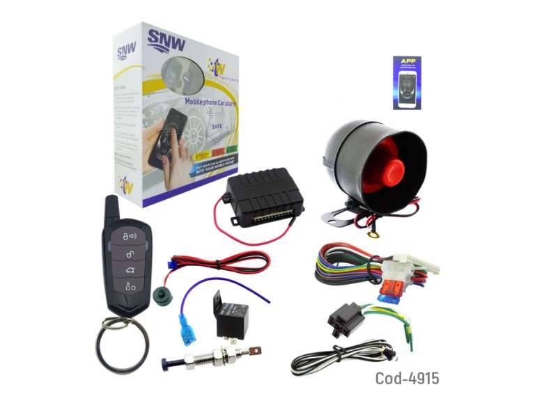 Alarma Auto Smartphone android IOS control remoto Importclick