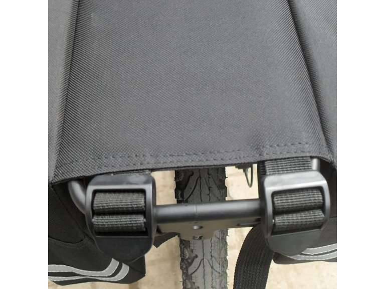 Bolso Bicicleta Organizador tela 70x30x12 cm rojo Importclick