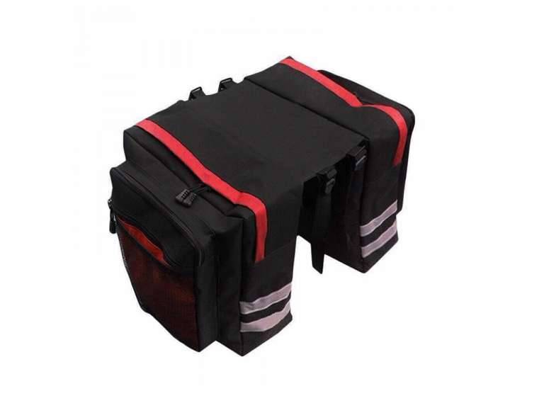 Bolso Bicicleta Organizador tela 70x30x12 cm rojo Importclick