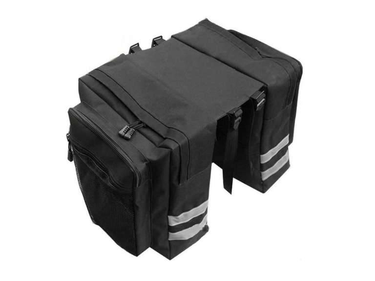 Bolso Bicicleta Organizador tela 70x30x12 cm negro Importclick