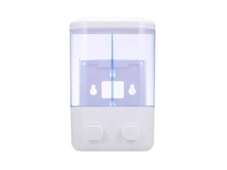 Dispensador Jabón Baño doble blanco Importclick
