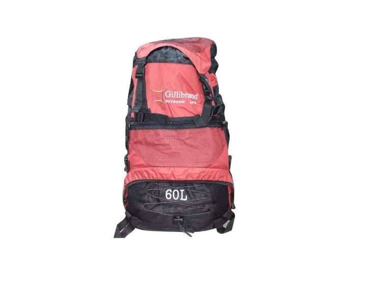 Mochila 60 litros outdoor color Rojo