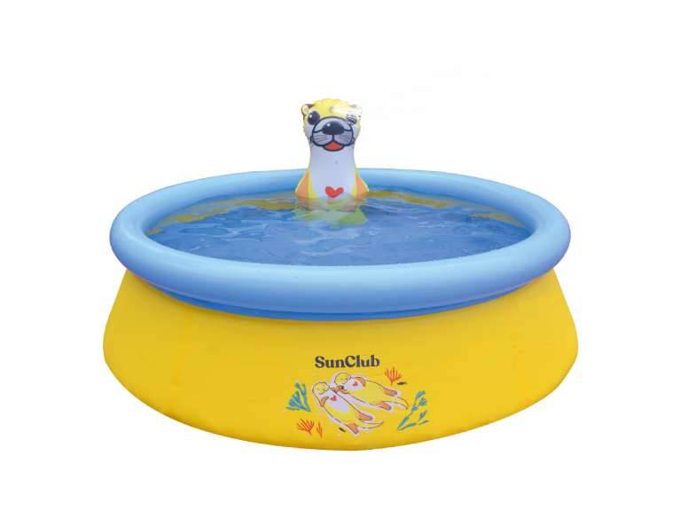 Piscina inflable efecto spray nutria 150