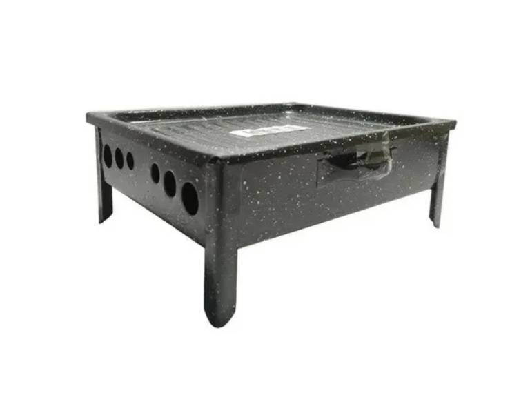Parrilla Brasero Mesa Chapa Enlozada Importclick