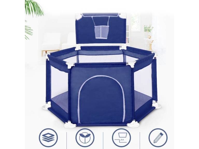 Piscina Corral Infantil Pelotas Azul Importclick