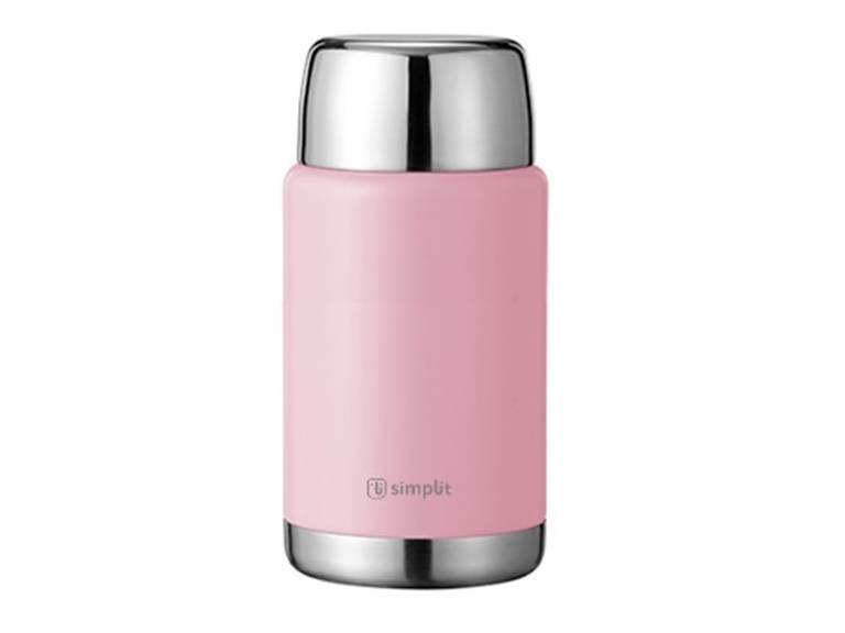 Termo de Comida Insulado Acero Inox 750 ml Rosado