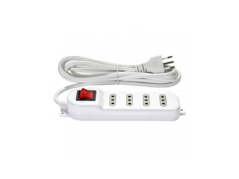 Alargador electrico 1.6 mts con 4 Switch