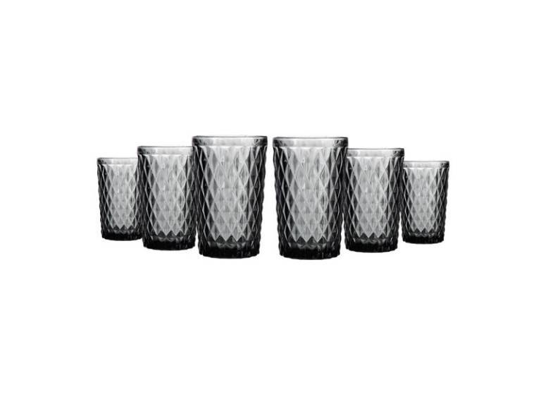 Set 6 vasos gris 350 ml Smooky