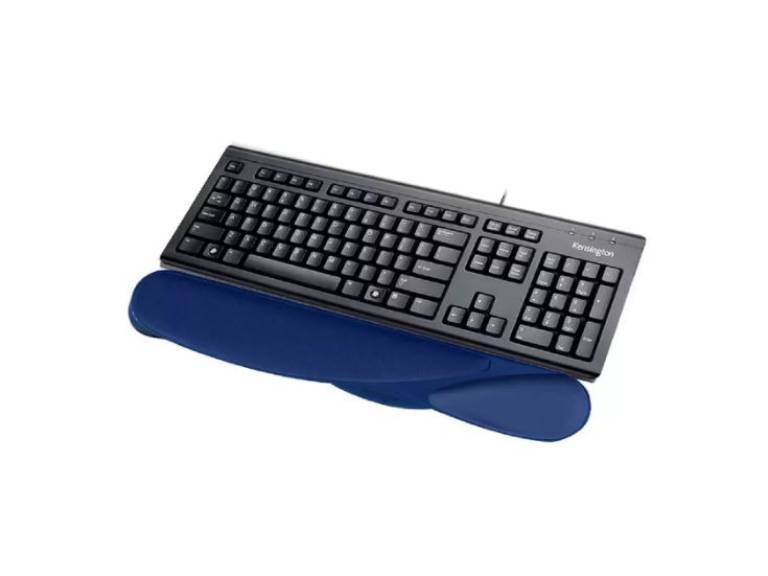 Apoya muñeca para teclado azul