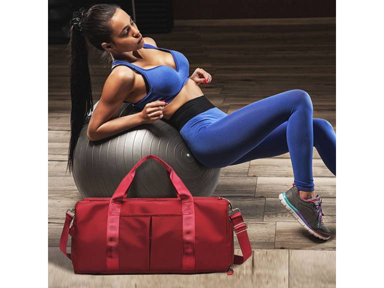 Bolso Duffel Viaje Deportivo Gimnasio Fitness 35L Rojo Importclick