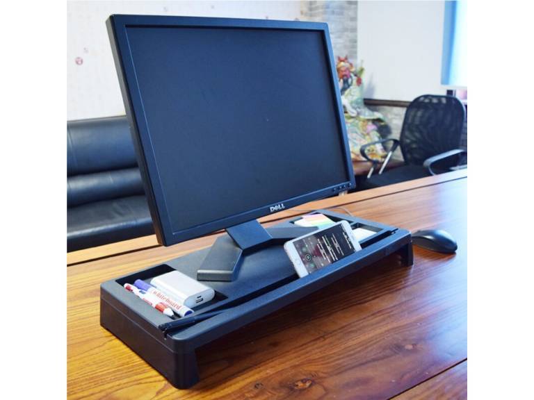 Mesa Organizador Escritorio Base Monitor Negro Importclick