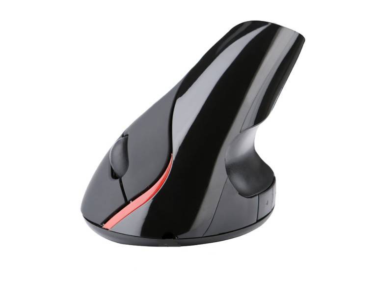 Mouse Vertical Recargable USB Negro