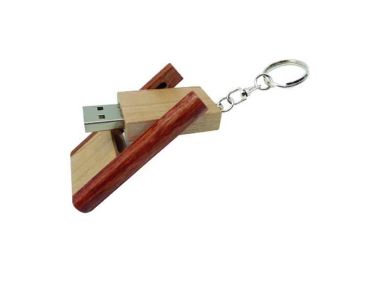 Pendrive Plegable Madera Llavero 16 GB