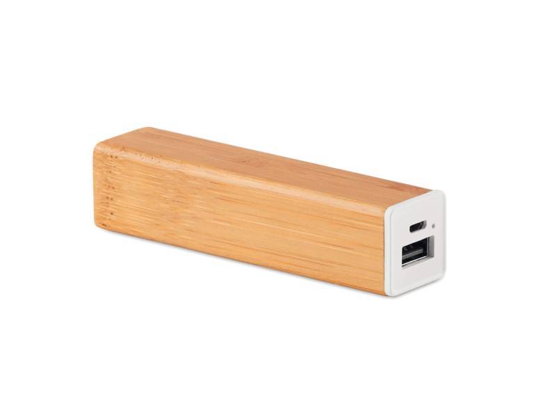 Power Bank Bateria Externa Bambú USB/micro USB Importclick