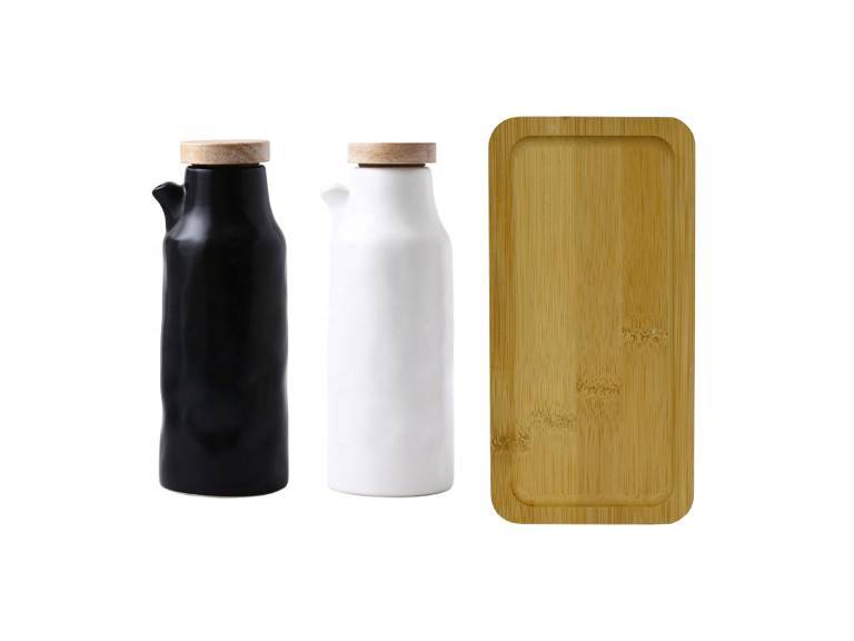 Set Alcuza Cerámica 2 Piezas Redonda 500