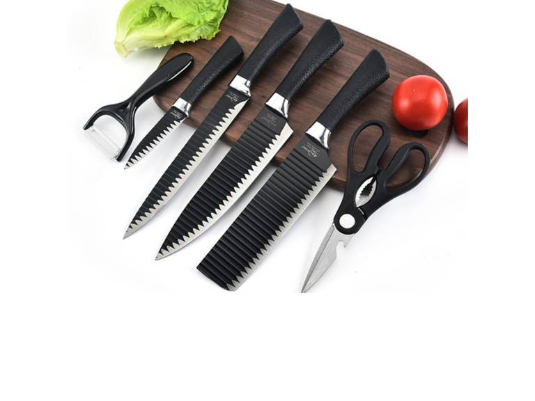 Set Cuchillo Acero Inoxidable 6 piezas Antibacterial Importclick