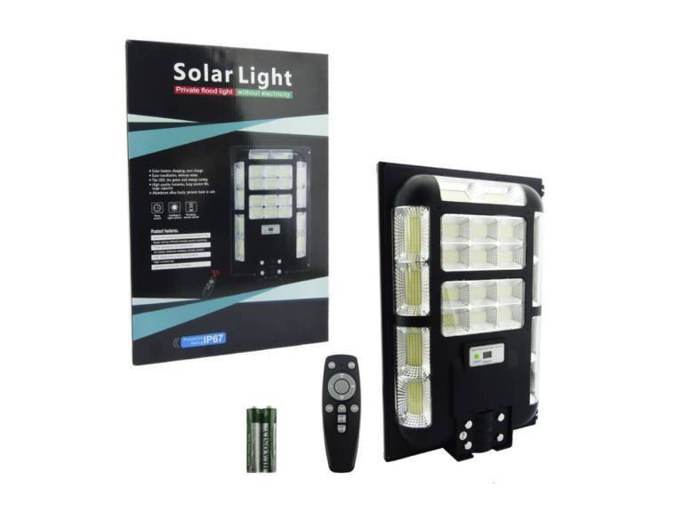 Foco Poste Solar 300 Watt 22 Placas 804 LED con Control