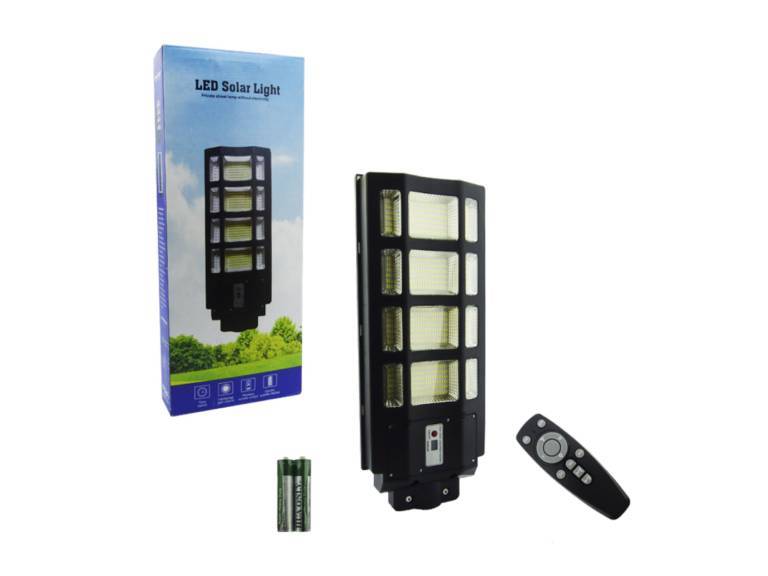 Foco Poste Solar 400 Watt 12 Placas 528 LED con Control