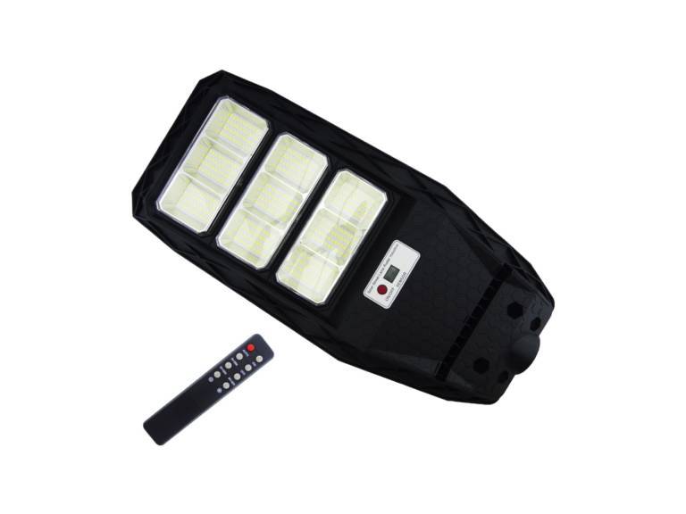 Foco Poste Solar 600 Watt 9 Placas 360 LED con Control Importclick
