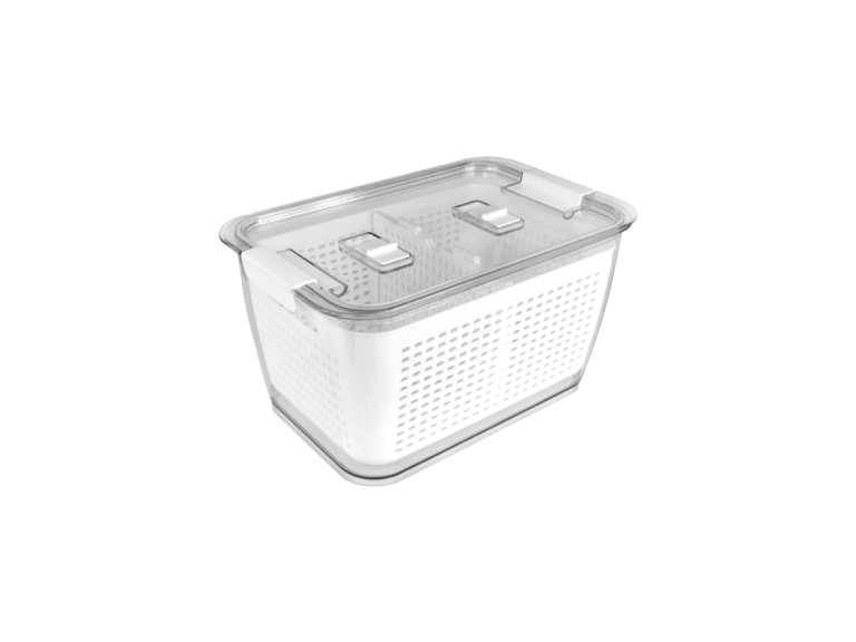 Caja Organizadora Refrigerador con Cesta Mediana Simplit