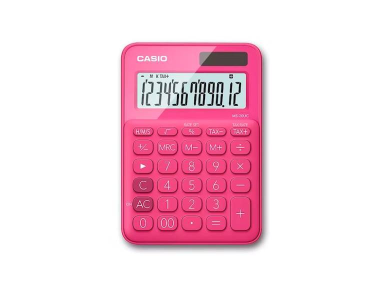 Calculadora Escritorio Casio Ms-20Uc-Rd