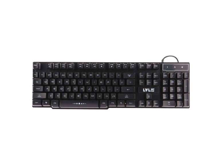 Teclado Gaming Level Up Rainbow Light Up 18 pulgadas