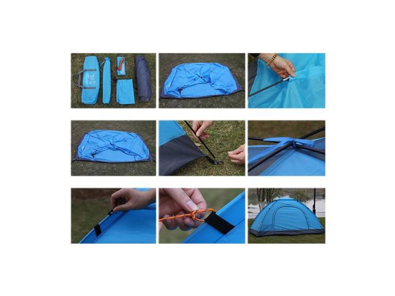 Carpa 4 Personas doble Capa Toldo Importclick
