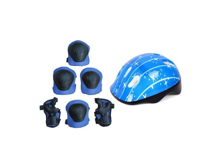 Casco Bicicleta Rodilleras Infantil Niños Anticaída Importclick