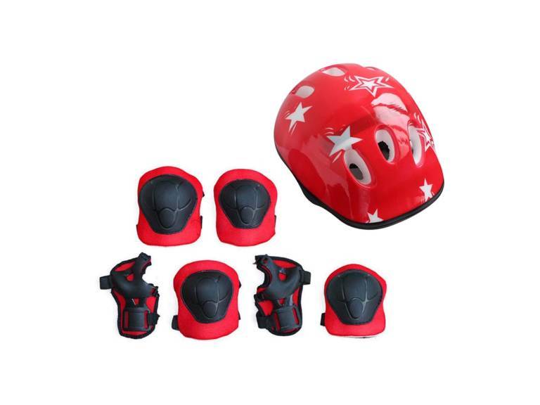 Casco Bicicleta Rodilleras Infantil Niños Anticaída Importclick