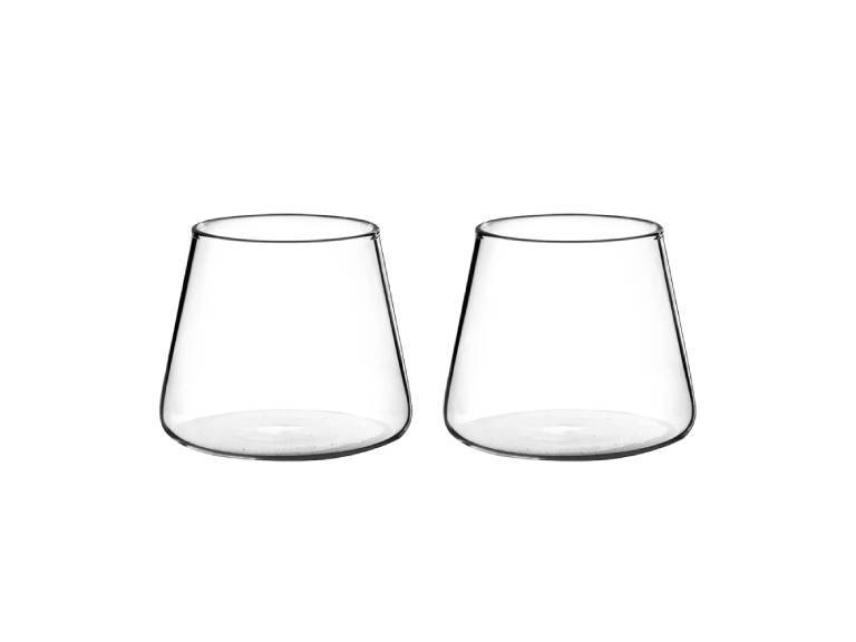 Set 2 Vasos de Vidrio Estilo Japonés 320 ml Simplit