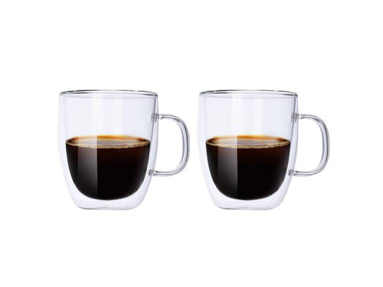 Set 2 Tazas de Vidrio Doble Pared 350 ml Simplit