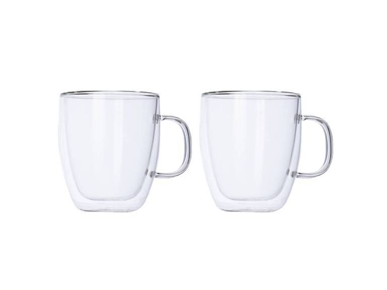 Set 2 Tazas de Vidrio Doble Pared 350 ml Simplit