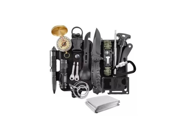 Kit Supervivencia Emergencia 18 piezas Importclick