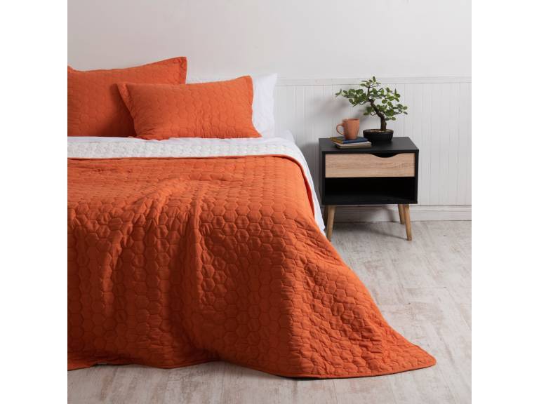 Quilt Sherpa King Naranja-P