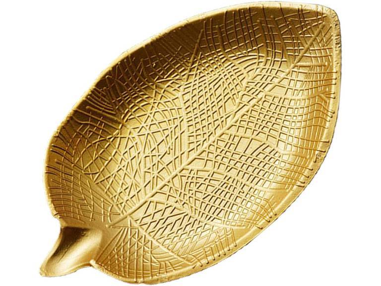 X2 Bandeja decorativa tipo hoja
