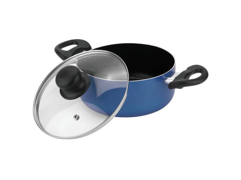 Batería de cocina de aluminio 6 Piezas Azul Gourmet