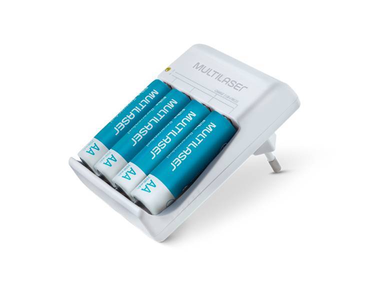Cargador de Pilas AA 4 U 12H Multilaser