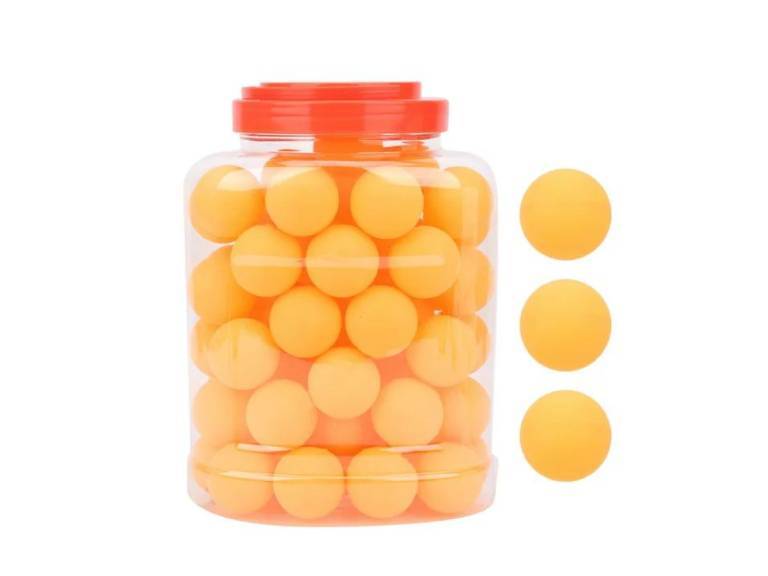 Set de 60 pelotas de ping pong amarillas