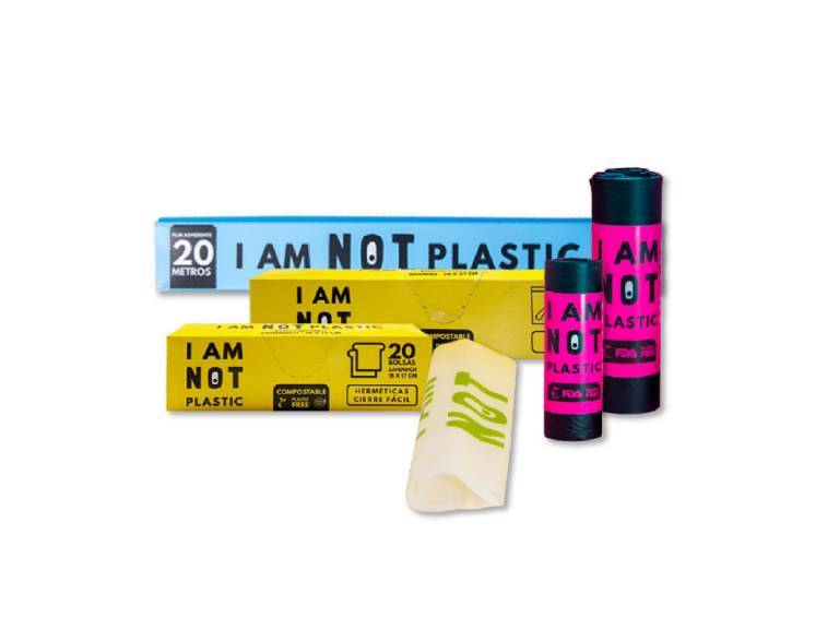 Pack I Am Not Plastic Single Compostable