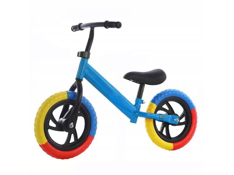 Bicicleta Equilibrio sin pedales infantil aprendizaje Celeste