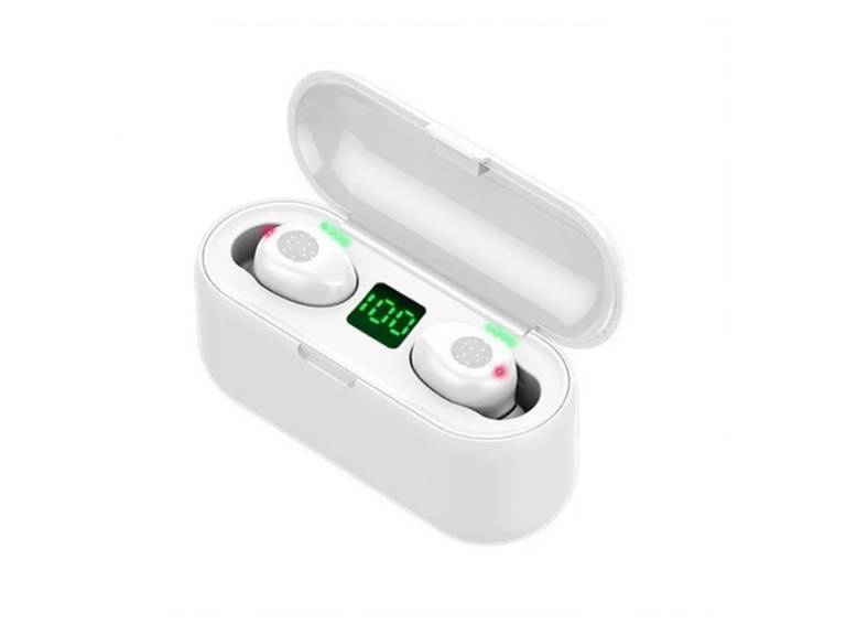 Audífonos inalámbricos bluetooth Magnético Indicador Blanco