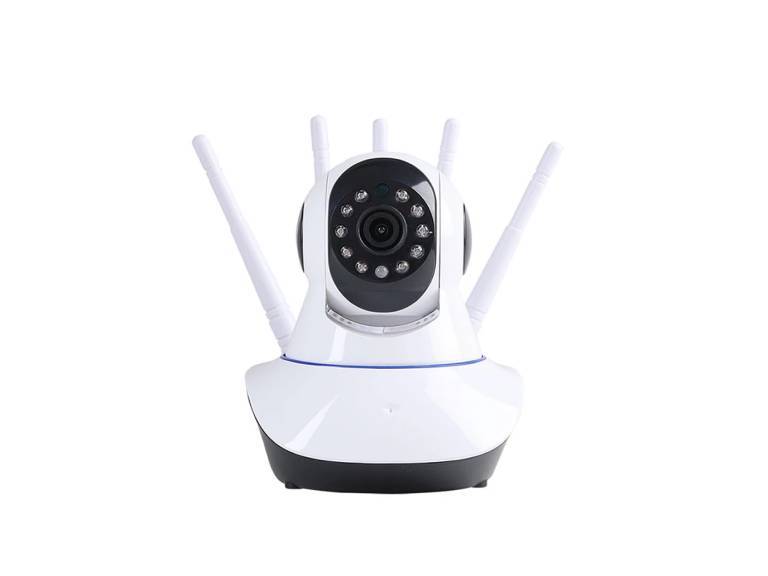 Cámara seguridad IP Wifi 5 antenas 360 Blanca Importclick
